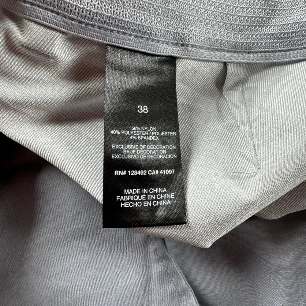 Greg Norman Mens Gray Golf Shorts Size‎ 38 Stretch 9 Inch Inseam Cargo Pocket